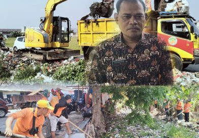 Mengatasi Tumpukan Sampah di Kali, UPTD Wilayah I DLH Kabupaten Bekasi Turunkan 4 Armada Dump Truck dan Satu Exkapator