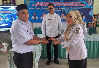 Serah Terima Jabatan Kepala SD Negeri Kecamatan Medan Satria
