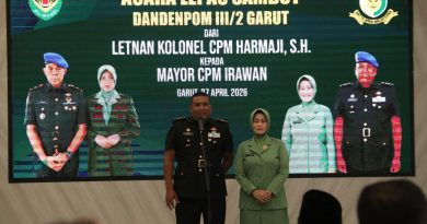 Hadiri Pisah Sambut Dandenpom III/2 Garut, Bupati Harapkan Sinergi dan Kolaborasi Terus Terjalin