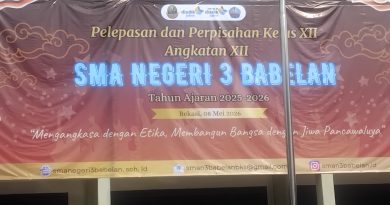 SMAN 3 BABELAN Gelar Perpisahan dan Pelepasan Siswa/Siswi Kelas XII Angkatan Ke XII Tahun Ajaran 2025- 2026
