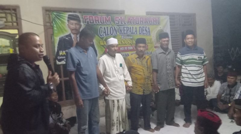 Silaturahmi H. Jaenudin, Calon Kades Sukamantri Sambangi RT 03,02 di Kediaman Midan