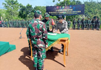 Penutupan TMMD ke-128 di Desa Mekarmulya Kecamatan Malangbong Kabupaten Garut