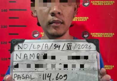 Gerobak Tahu Bulat Jadi Modus Edarkan Tembakau Sintetis, Polres Garut Amankan Pengedar dan 23 Paket Barang Bukti