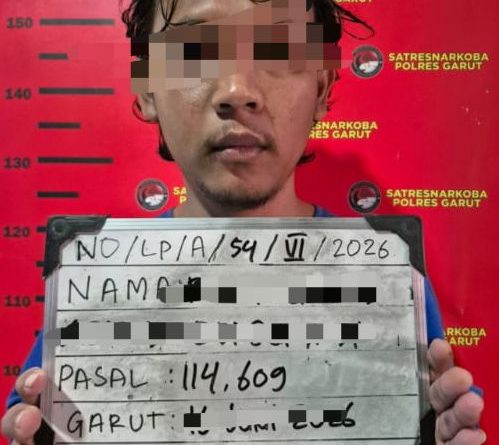 Gerobak Tahu Bulat Jadi Modus Edarkan Tembakau Sintetis, Polres Garut Amankan Pengedar dan 23 Paket Barang Bukti