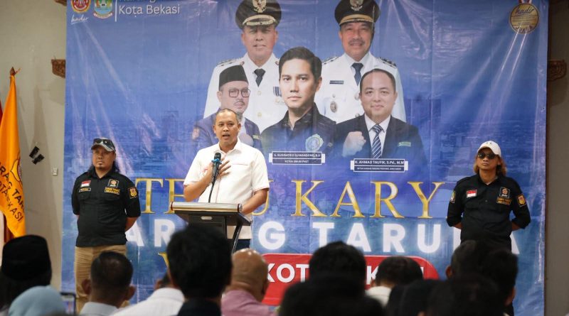 Wali Kota Bekasi Buka Temu Karya Karang Taruna VII Kota Bekasi, Pentingnya Pembangunan SDM Seimbang dengan Infrastruktur
