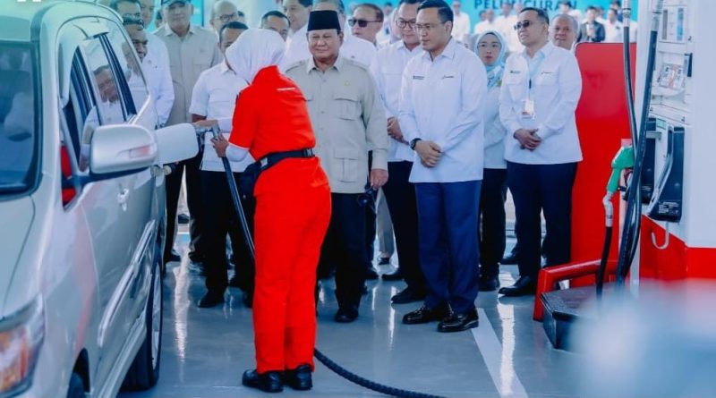 Presiden Prabowo Resmikan Biodiesel B50 di KM 57A Karawang.