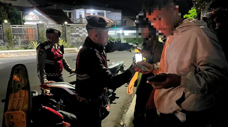 Patroli Gabungan KRYD Polres Garut Amankan Empat Pemuda Mabuk, Ciptakan Situasi Kamtibmas Tetap Kondusif