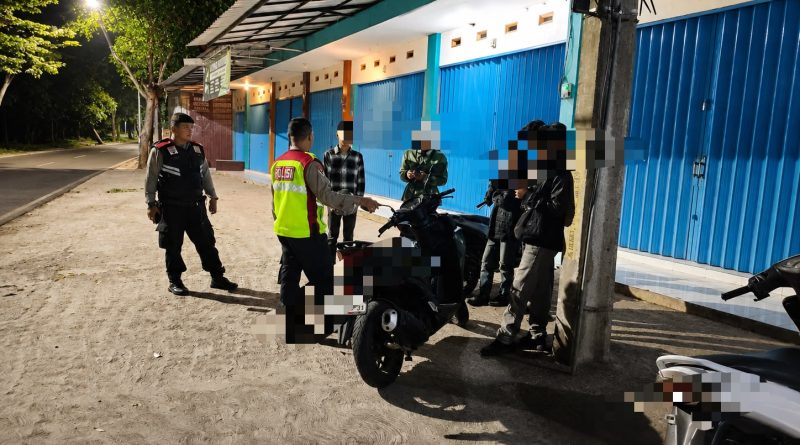 Cegah Balapan Liar, Polsek Wanaraja Bubarkan Kerumunan Remaja dan Amankan Sepeda Motor Berknalpot Tidak Sesuai Spesifikasi Teknis