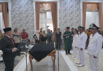 Lantik 3 Kepala Desa Hasil PAW, Bupati Garut Dorong Pelayanan Publik dan Pembangunan Desa