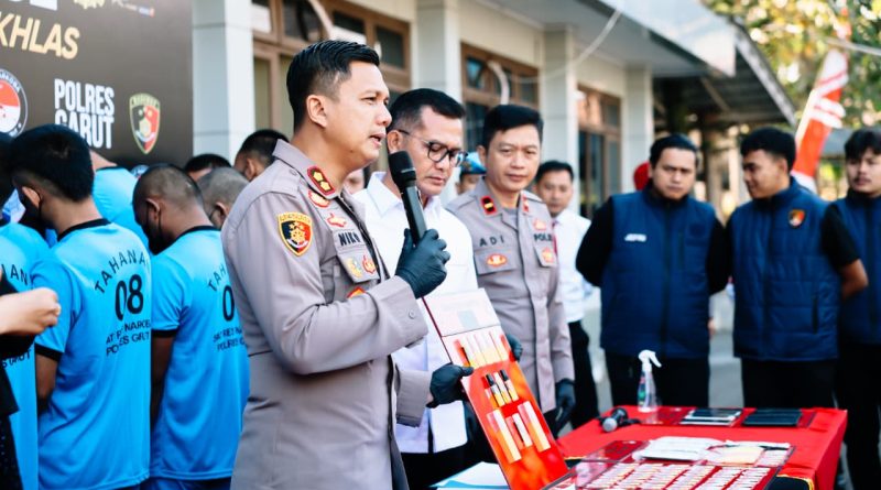 Polres Garut Ungkap 20 Kasus Narkotika, Psikotropika dan Obat Tertentu, 28 Tersangka Diamankan