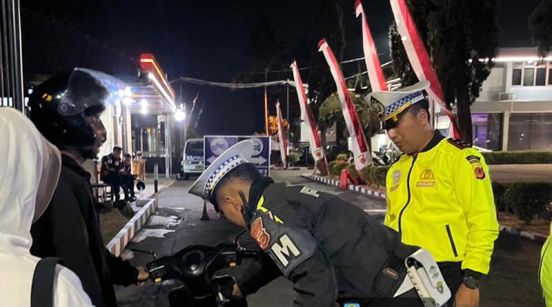 Polres Garut Tindak 27 Kendaraan Berknalpot Tidak Sesuai Spesifikasi Teknis, Jaga Kamtibmas Tetap Kondusif