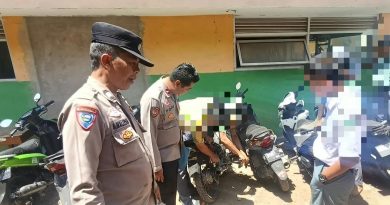 Tekan Gangguan Kamtibmas, Polsek Leles Amankan 10 Knalpot Brong dari Pelajar di Kabupaten Garut