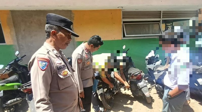Tekan Gangguan Kamtibmas, Polsek Leles Amankan 10 Knalpot Brong dari Pelajar di Kabupaten Garut