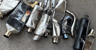 Polsek Pasirwangi Tertibkan Knalpot Tidak Sesuai Spesifikasi Teknis, 10 Knalpot Brong Berhasil Diamankan