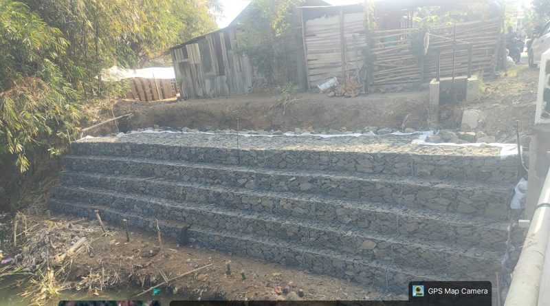 Pemasangan Bronjong Sungai Cibeureum di Desa Purwasari Rampung, Warga Beri Apresiasi
